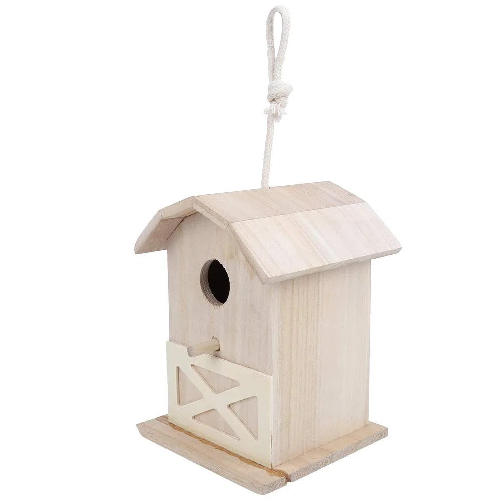 Mini Casetta per Uccelli in Legno, Materiale Innovativo in Paulownia Naturale, Forma Squisita Unica, Pregevole Fattura Resistente Ai Morsi, con Resistenza Agli Insetti a Pr