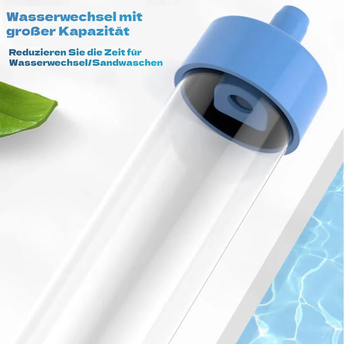 sifone per Acquario Acqua Dolce Strumento per la Pulizia del Serbatoio del Pesce del Tubo del sifone per la Pulizia della Ghiaia con Cambio Manuale dell'Acqua dell'acquario