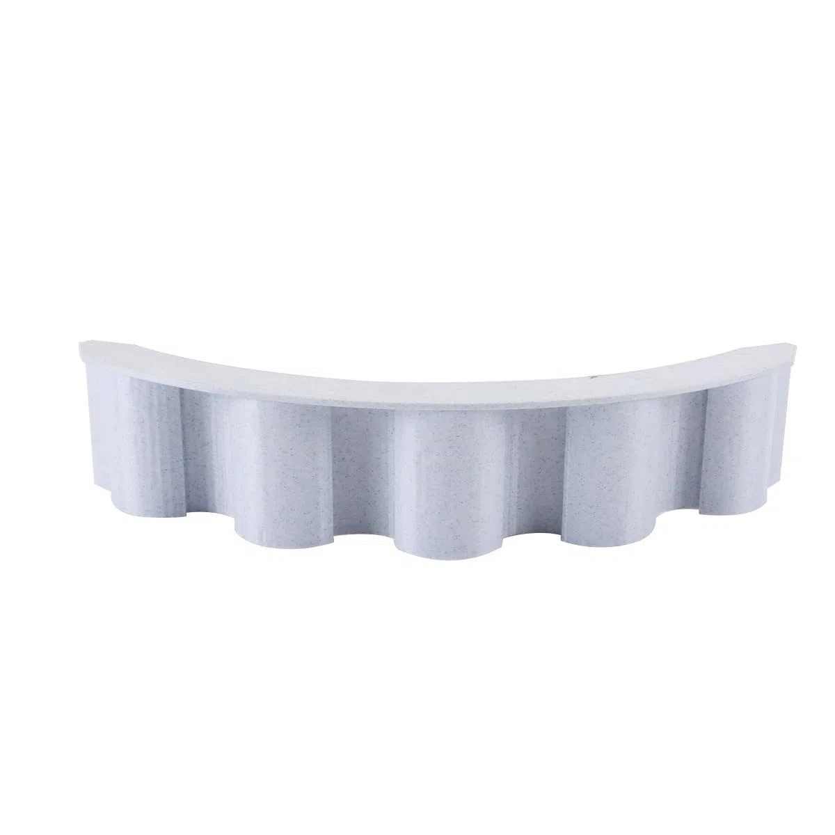 Ticha Pannello separatore curvo per acquario stampato in 3D, 24 x 5 cm, divisore per substrato per acquario, per decorazione aquascaping