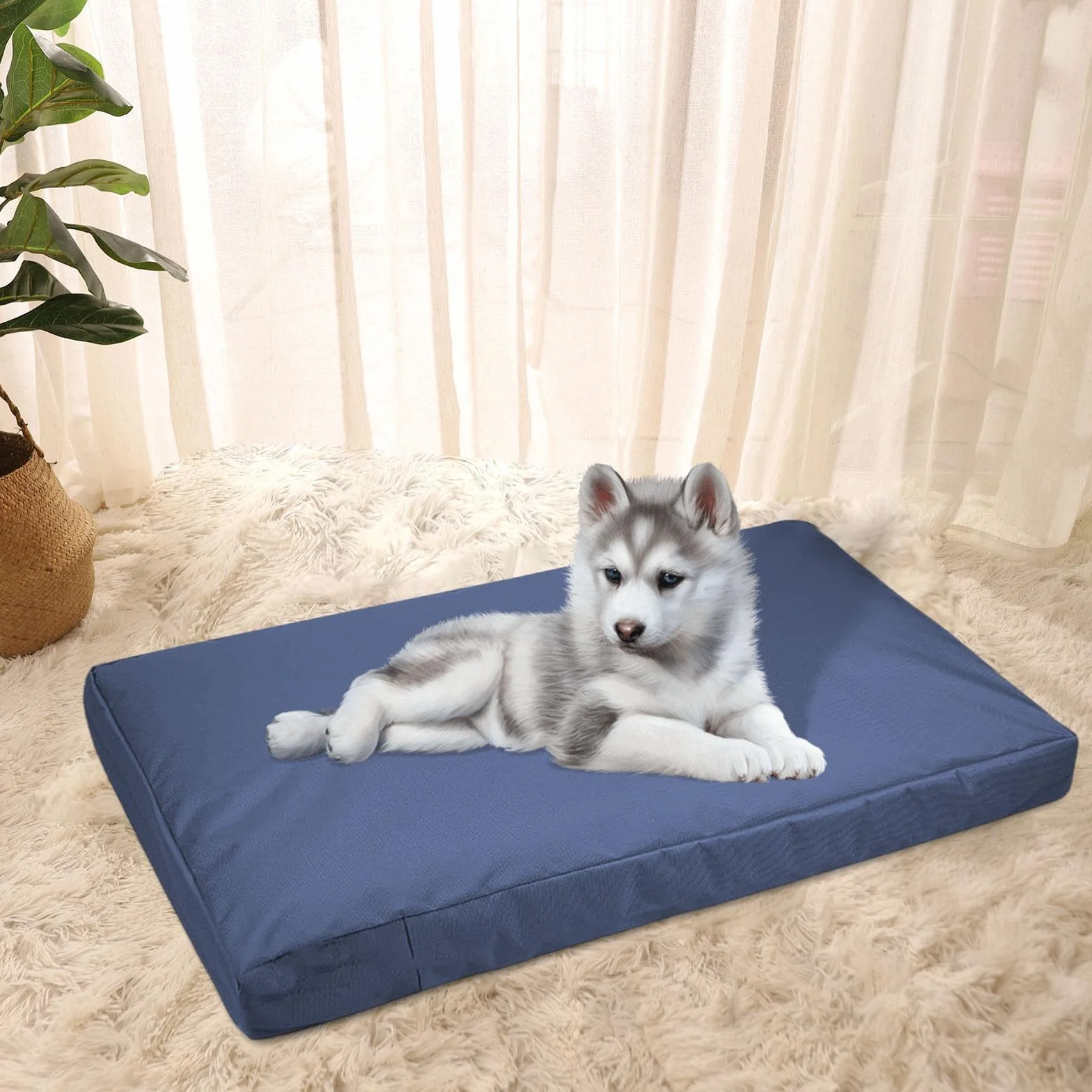 Harilla Copertura per Cuccia di Cani, Rimovibile E Riutilizzabile, Lenzuolo di Ricambio, 92 Cm X 59 Cm X 10