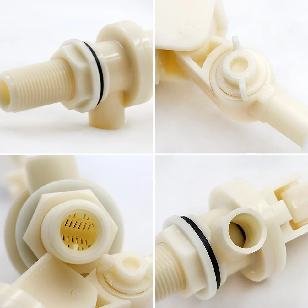 2 Pezzi 1/2" Acqua Galleggiante Valvola a Sfera Spegnere Riempimento Automatico Umidificatore Serbatoio Acqua Valvola a Sfera Acqua per Abbeveratoio per Bovini per Cavalli Pecore Maiali Cani
