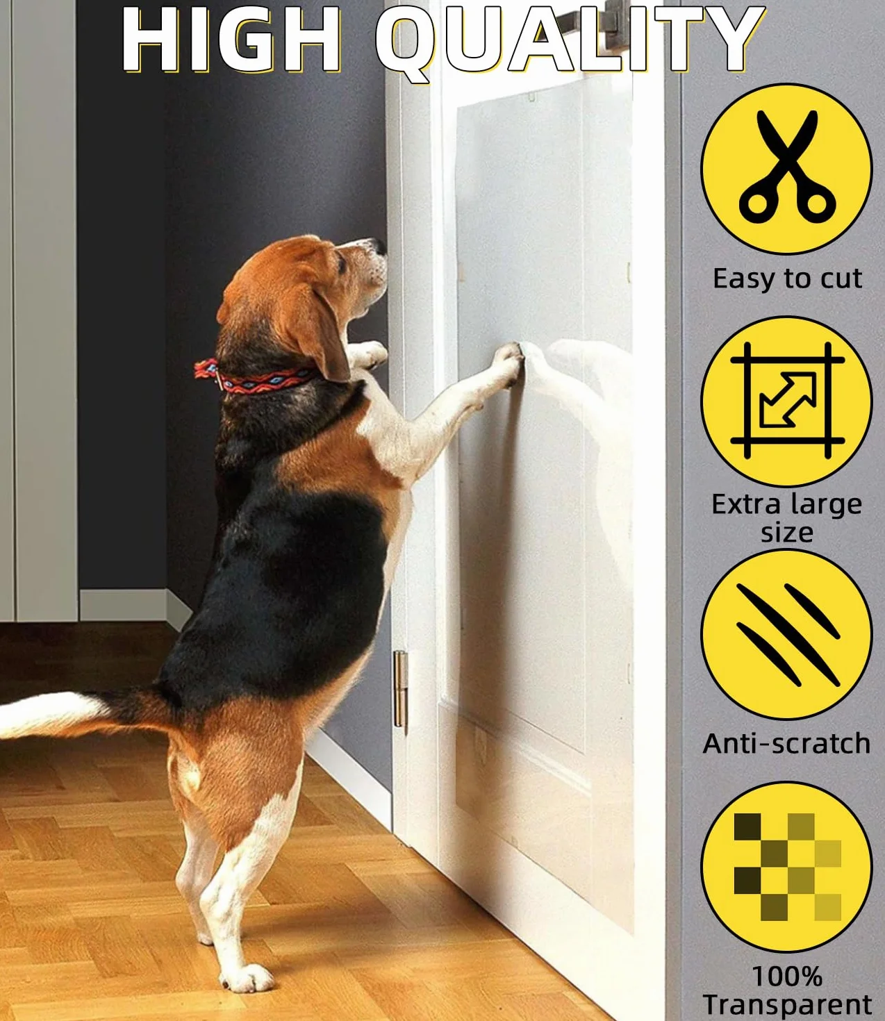 Protezione Divano Graffi Gatto, 43X500CM Protezione antigraffio per gatt, Autoadesive Trasparente Antigraffio Gatto Divano, Nastro Adesivo Antigraffi per Cani, PVC Anti-Graffio Protector