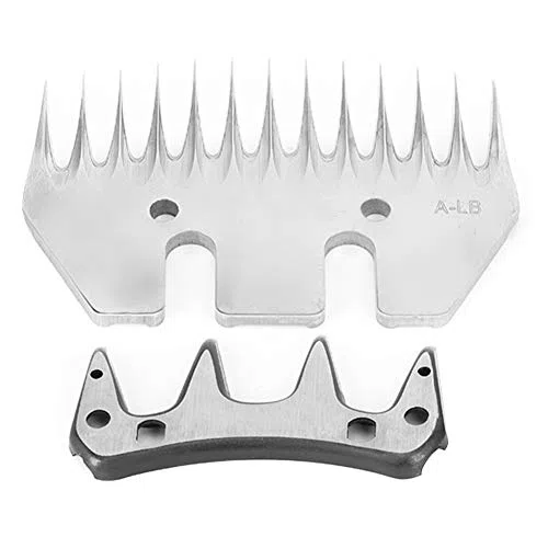 2pz Tosatrice a 13 Denti Dritti per Pecore Cesoie per Capre In Acciaio Inossidabile con Lama Oscillante, Hairtrimmer