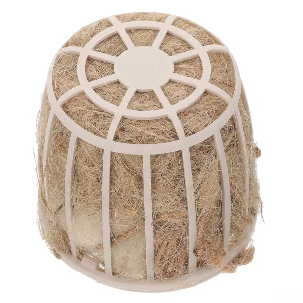 Supporto per nidificazione per uccelli, in cotone e iuta, accessorio per gabbie per fringuelli, canarini, pappagallini, 7 x 7,2 cm (5
