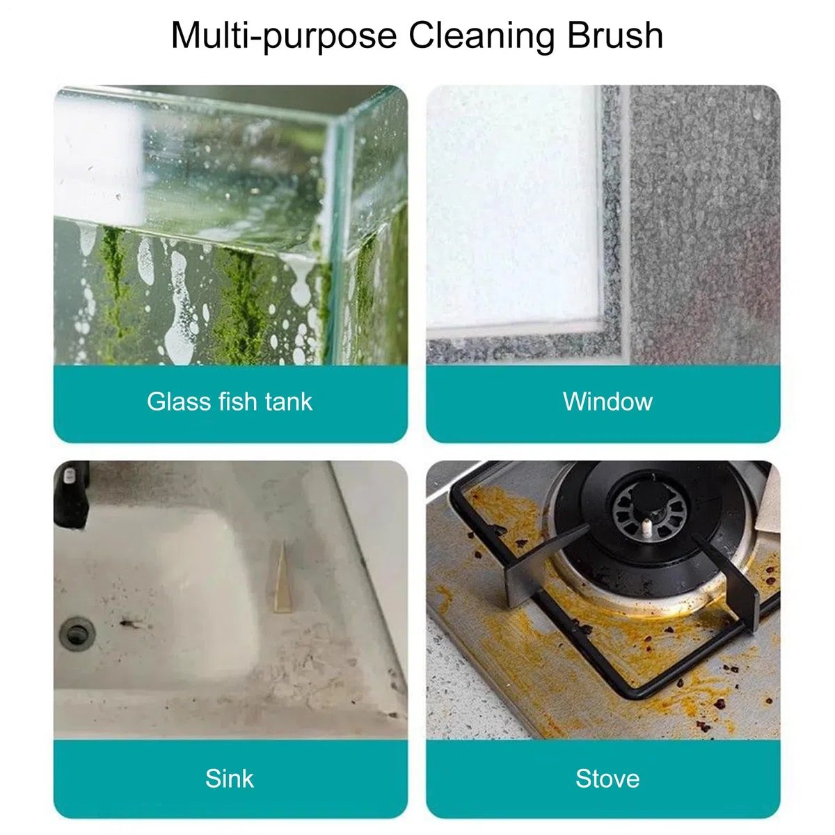 6pcs Tamps per La Pulizia in Vetro del Serbatoio di - Strumenti per Scrubber Acquario, Panno di Smaltimento del Marchio di Acqua | Tampone di Demolizione in Microfibra, Salvietta di Lucidatura