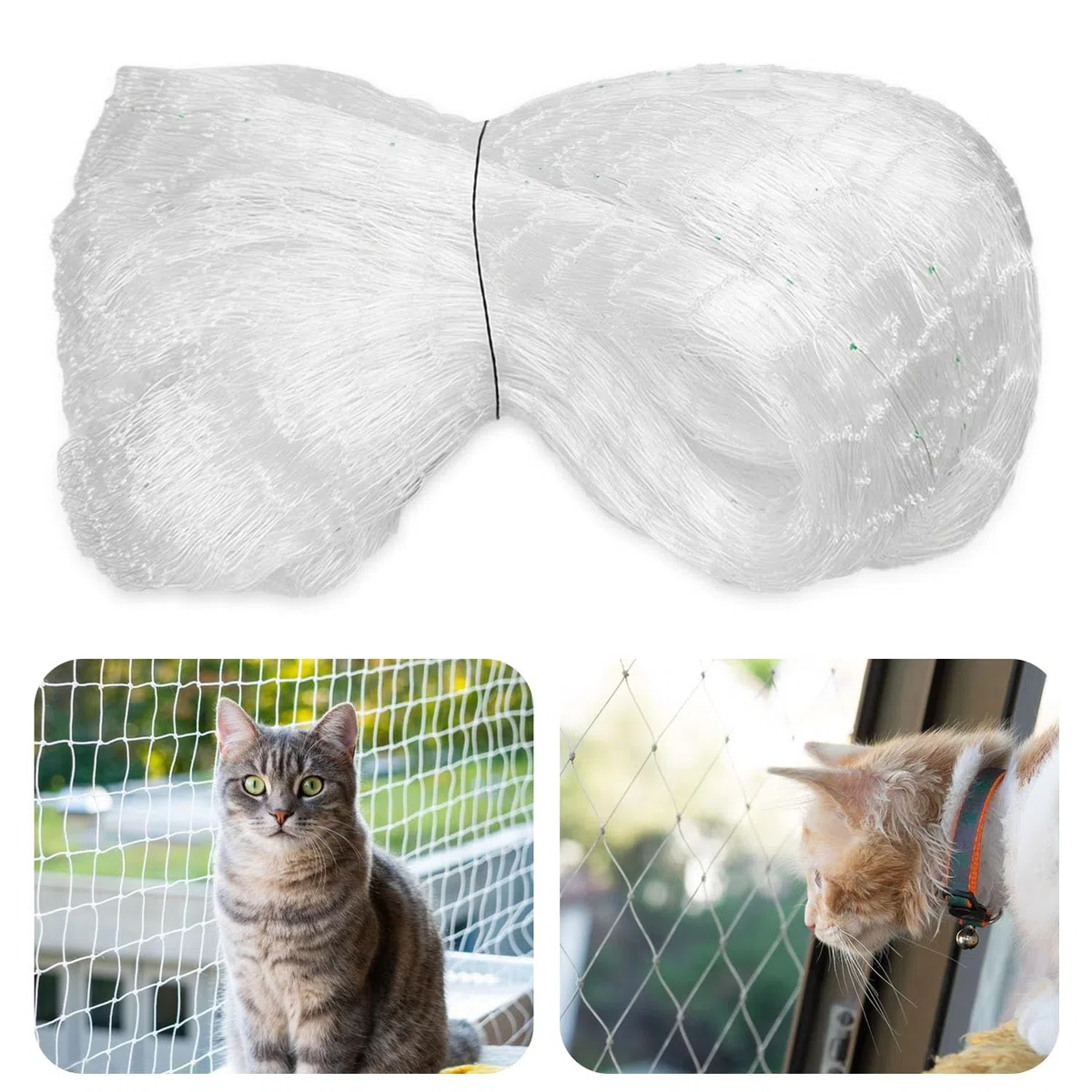 5 x 5m Rete Gatti Balcone, 2.5cm Rete per Gatti, Rete per Gatti Balcone, Rete Balcone per Gatti, Rete Gatto Adatto per Interni ed Esterni Scale Finestre Balconi Terrazze Giardini