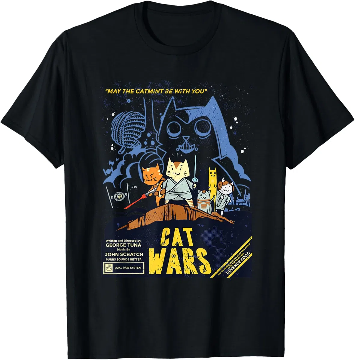 CAT WARS - Amante dei gatti divertenti Maglietta