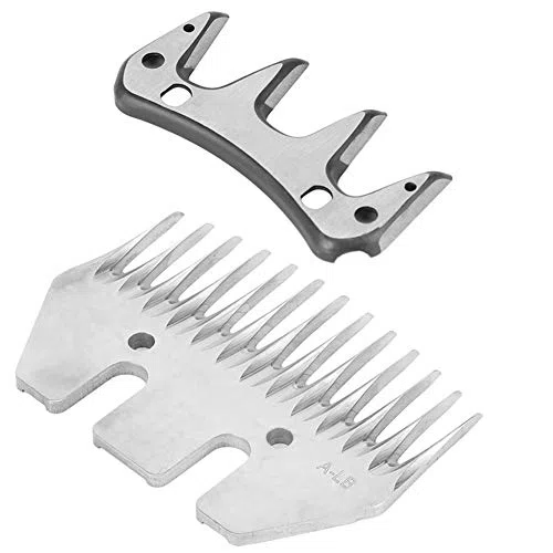 2pz Tosatrice a 13 Denti Dritti per Pecore Cesoie per Capre In Acciaio Inossidabile con Lama Oscillante, Hairtrimmer
