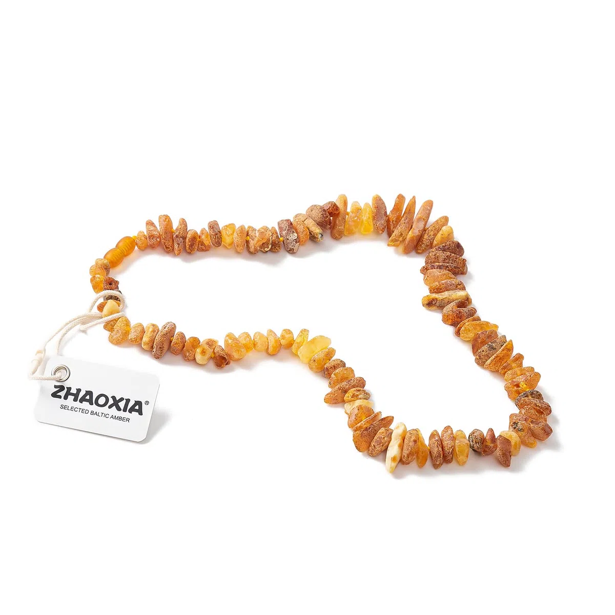 Collare d'ambra per cani e gatti - Perle di ambra baltica naturale al 100% - 32cm