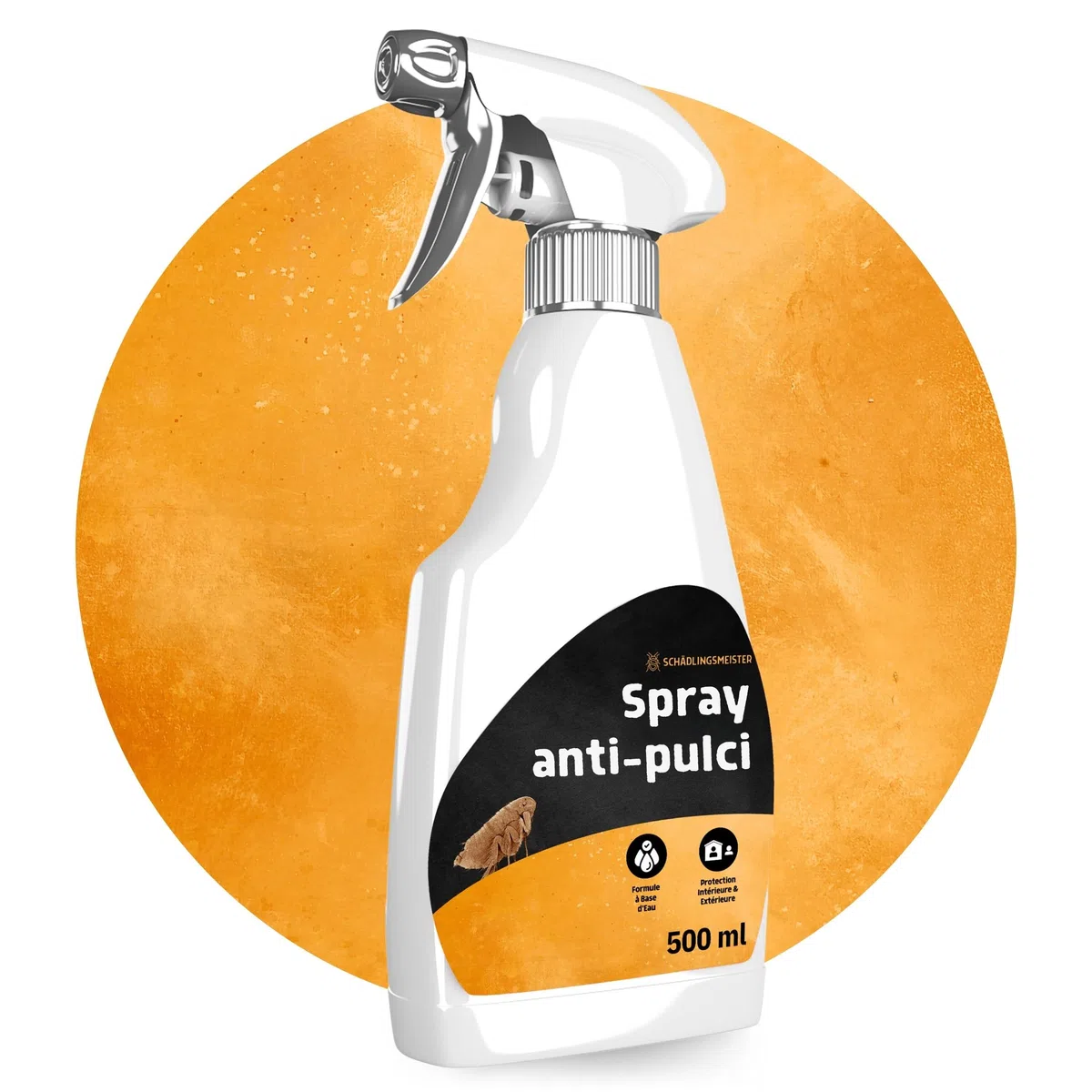 Spray antipulci - 500ml - Contro le pulci in casa - Senza permetrina - Altamente efficace grazie all'acetamipride - Made in Germany