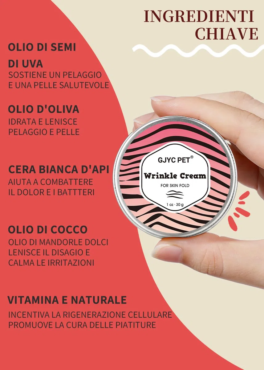 Salviette Antirughe + balsamo Antirughe per Cani | Bulldog, Bulldog Francese, Carlino, Bulldog Inglese | Pulisce e lenisce Rughe, Pieghe, Macchie di Lacrime, Tasche della Coda e Zampe