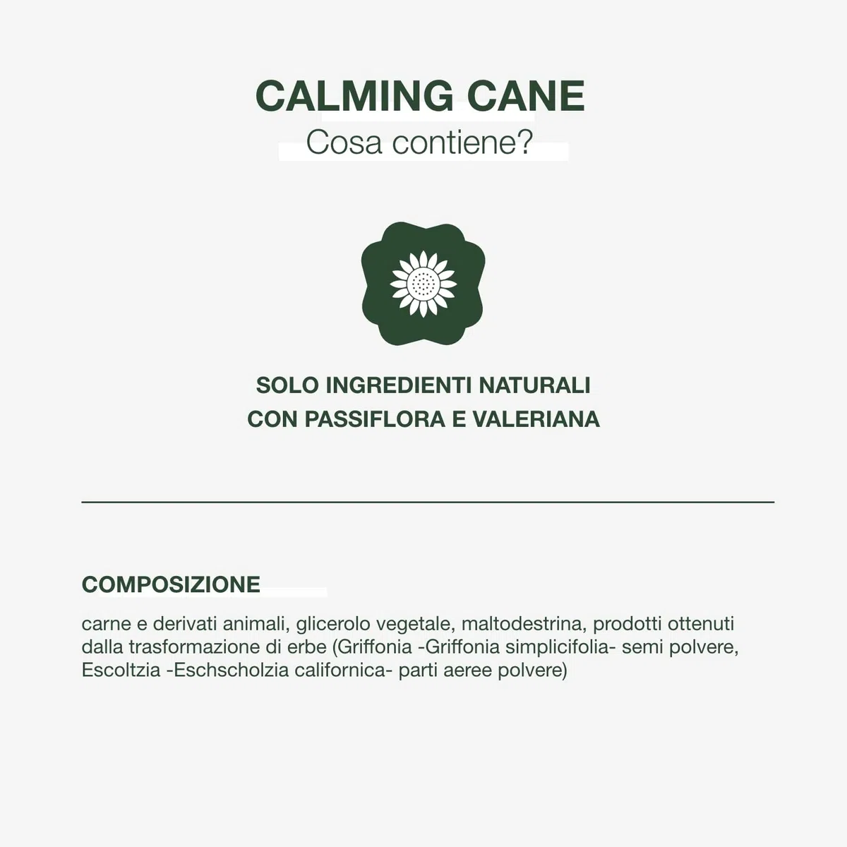 Calming per Cani Integratore Calmante 100% Naturale per Cani Agitati e Iperattivi Senza Controindicazioni - 18 Comode Gelatine da Masticare, Favorisce la Tranquillità del Cane per Auto Viaggi o Stress
