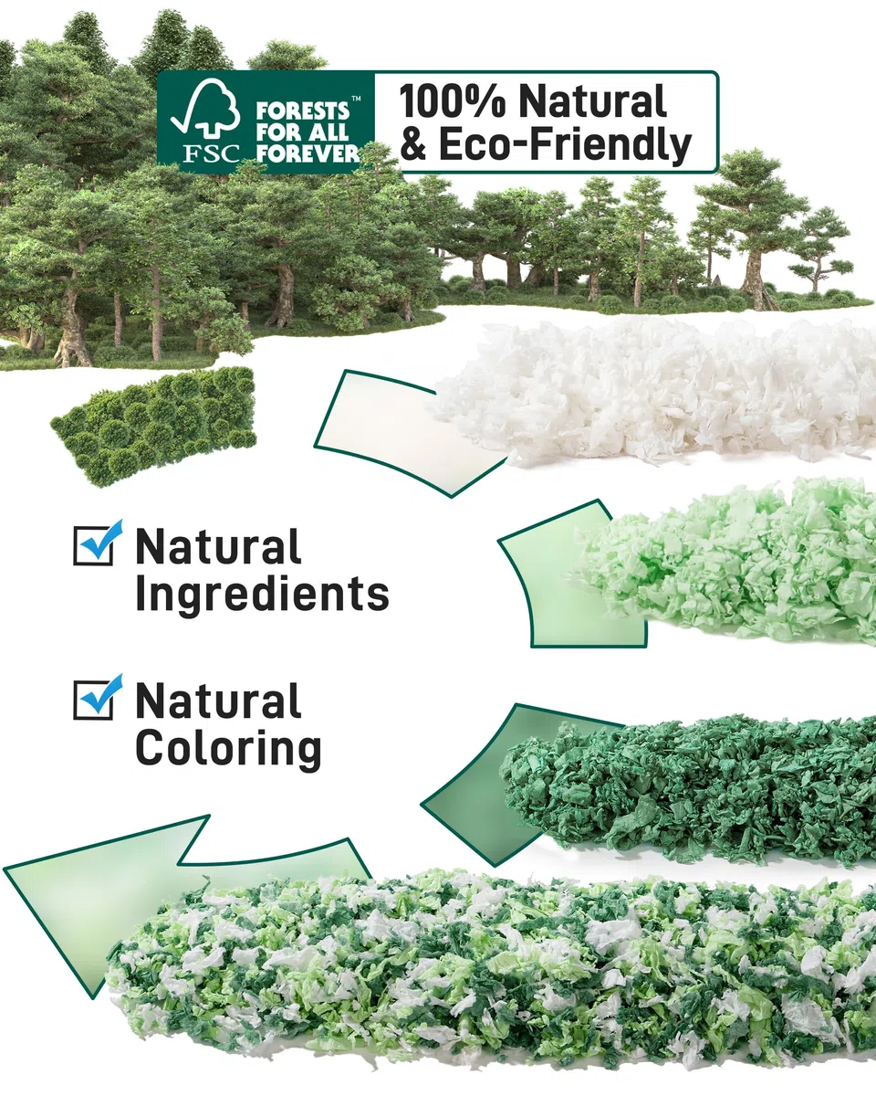 BUCATSTATE Hamster Bedding - Biancheria da letto da 15 l, 99% priva di polvere e antiodore, in carta naturale, per conigli, ratti, criceti siriani, ricci, verde menta