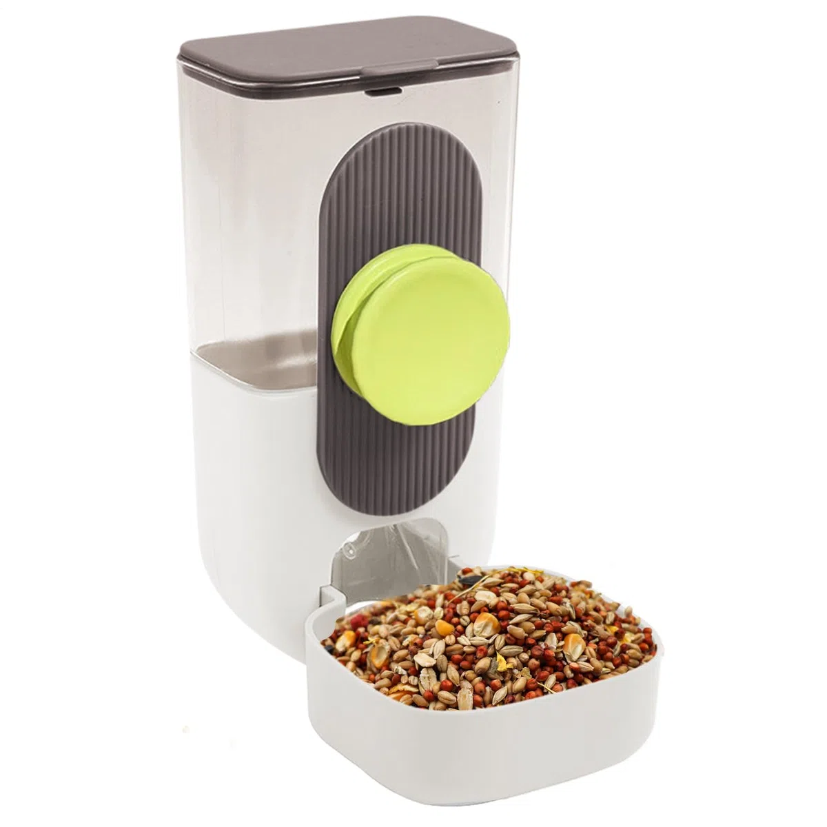 Distributore di acqua per uccelli – Abbeveratoio automatico trasparente per uccelli | Dispenser di cibo per pappagalli per calopsitte, piccioncini e pappagallini