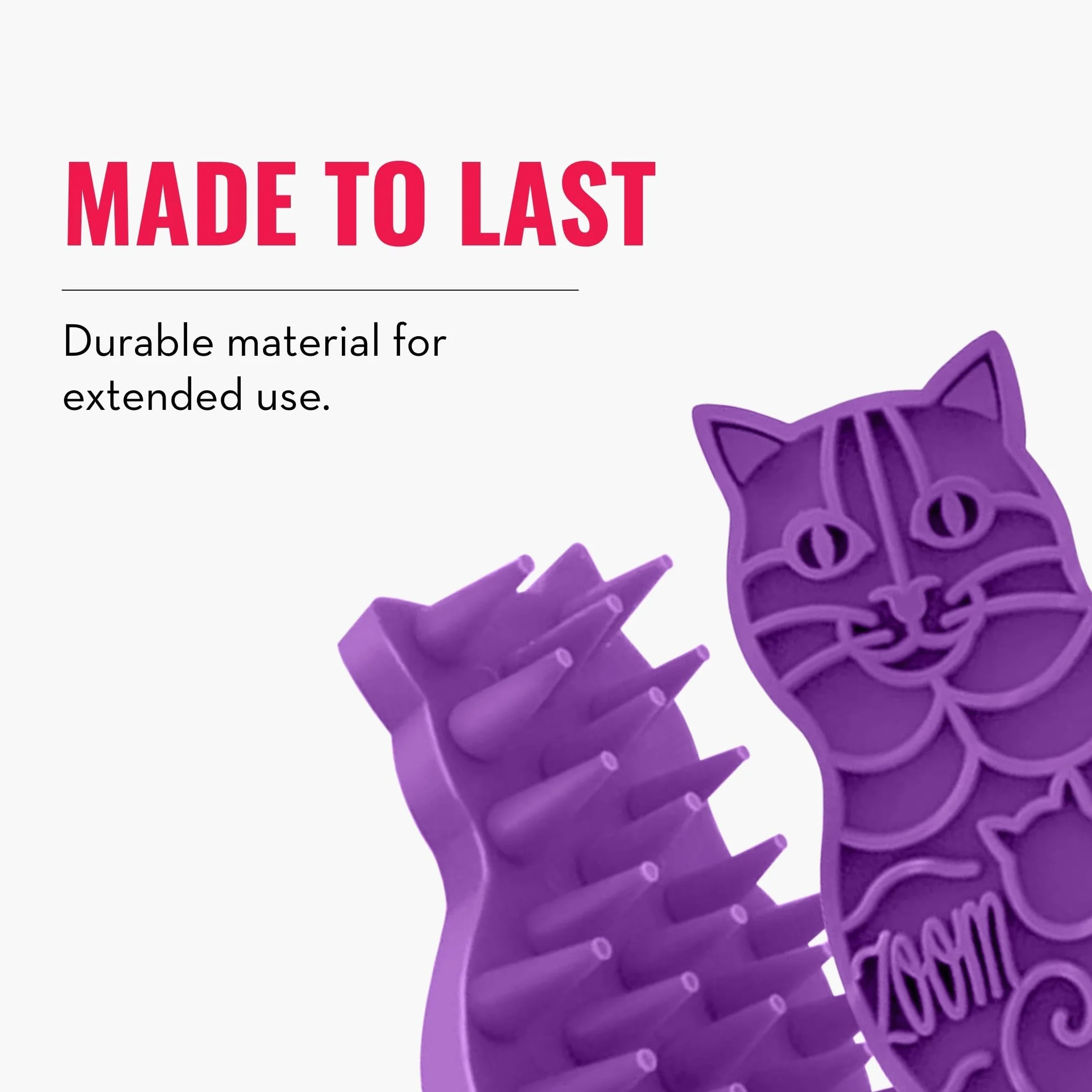 KONG - Cat ZoomGroom - Morbida spazzola in gomma per toelettatura e massaggi per gatti