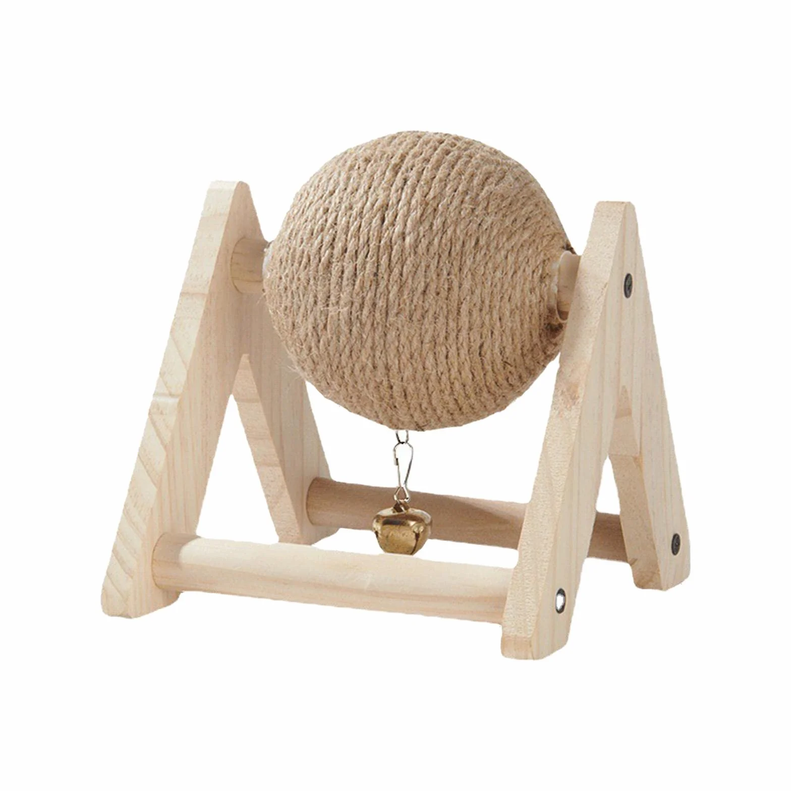 Coniglio Scratch Toy Ball Coniglio Scratching Ball Protezione per Mobili Stabile Portatile Scratcher Con Palla per Piccoli Animali Di, Giocattoli Da Masticare per Conigli