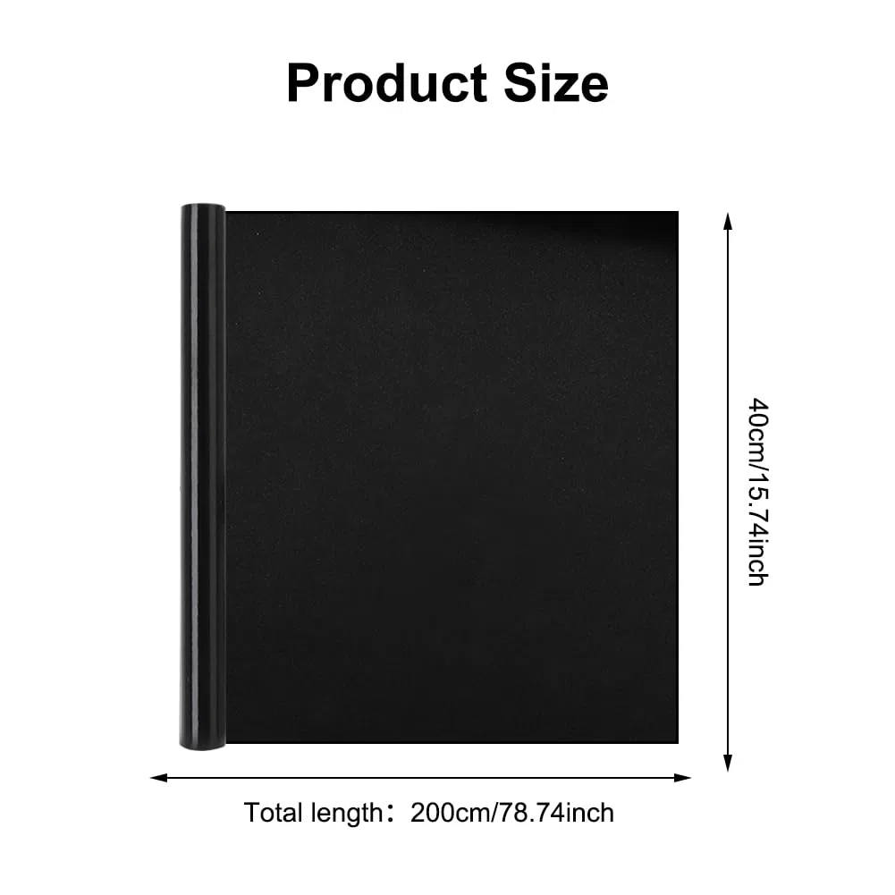 Sfondo Adesivo Statico per Acquario Nero 40 x 200 cm, Pellicola per Acquario con Esclusione di Aria PVC Opaco e Antistrappo Addobbi e Accessori per Acquario Nato per Proteggere Pesci e Piante