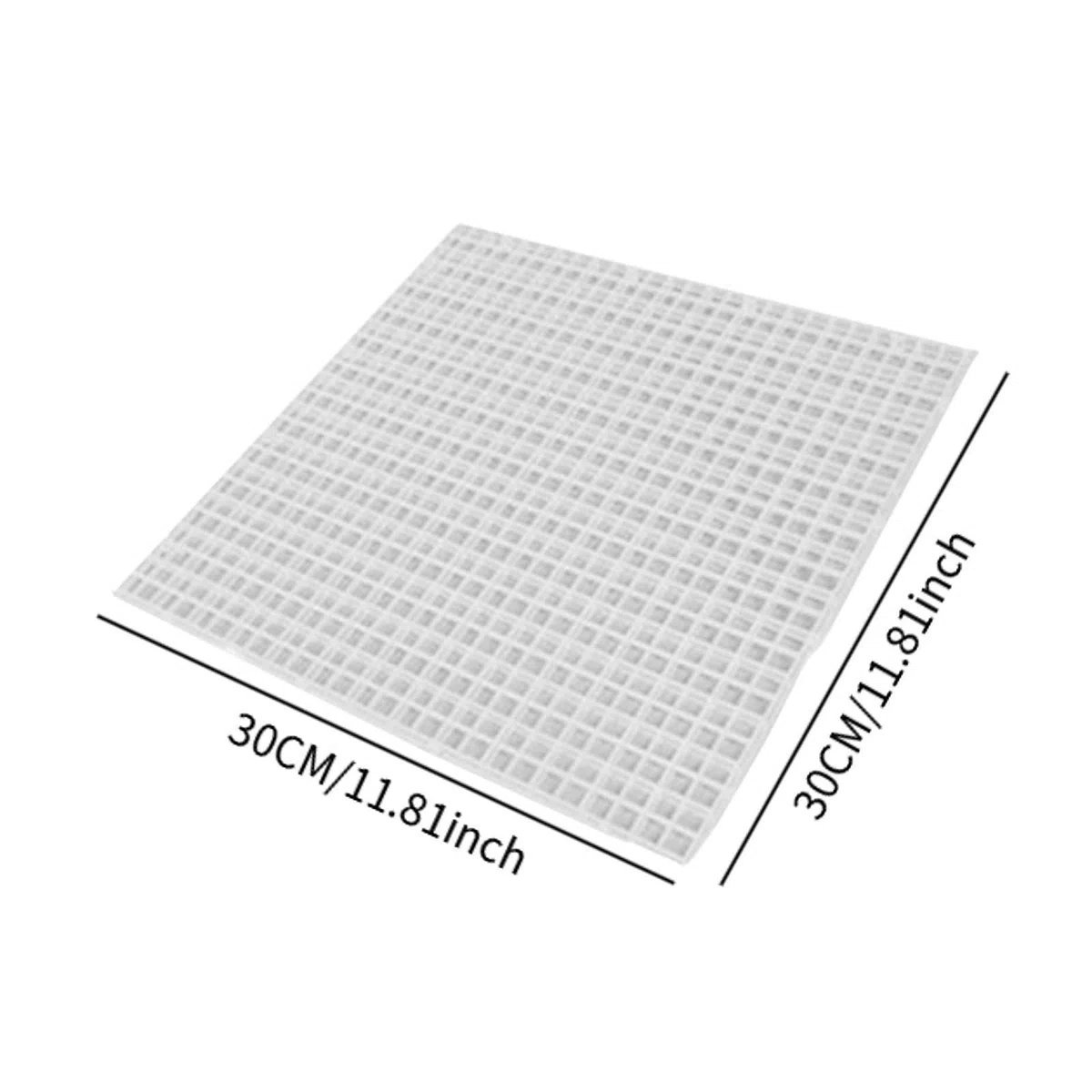 perfk Coperchio divisorio Anti-Salto per Acquario, Facile da installare, Coperchio di separazione del Filtro per Acquario, Vassoio Inferiore Multifunzionale, Chiaro, 30x30x1cm