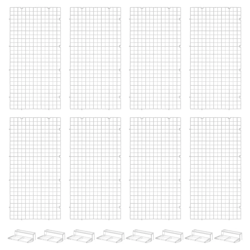 BENECREAT 8 pz Coperchio Trasparente per Acquario, Copertura Superiore per Acquario Rettangolare da 15x29.7x0.7cm, Pannello Isolante in Griglia di Plastica con 8 Clip per Pannello di Copertura