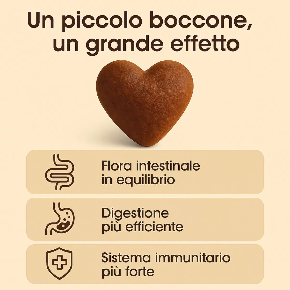 PROBIOTICI PER CANI (60 Snack Naturali) - PROBIOTICO PER CANI | Bacillus velezensis e Inulina di Cicoria | Integratore per Intestino e Difese - Bocconcini a Forma di Cuore Gustosi (2)