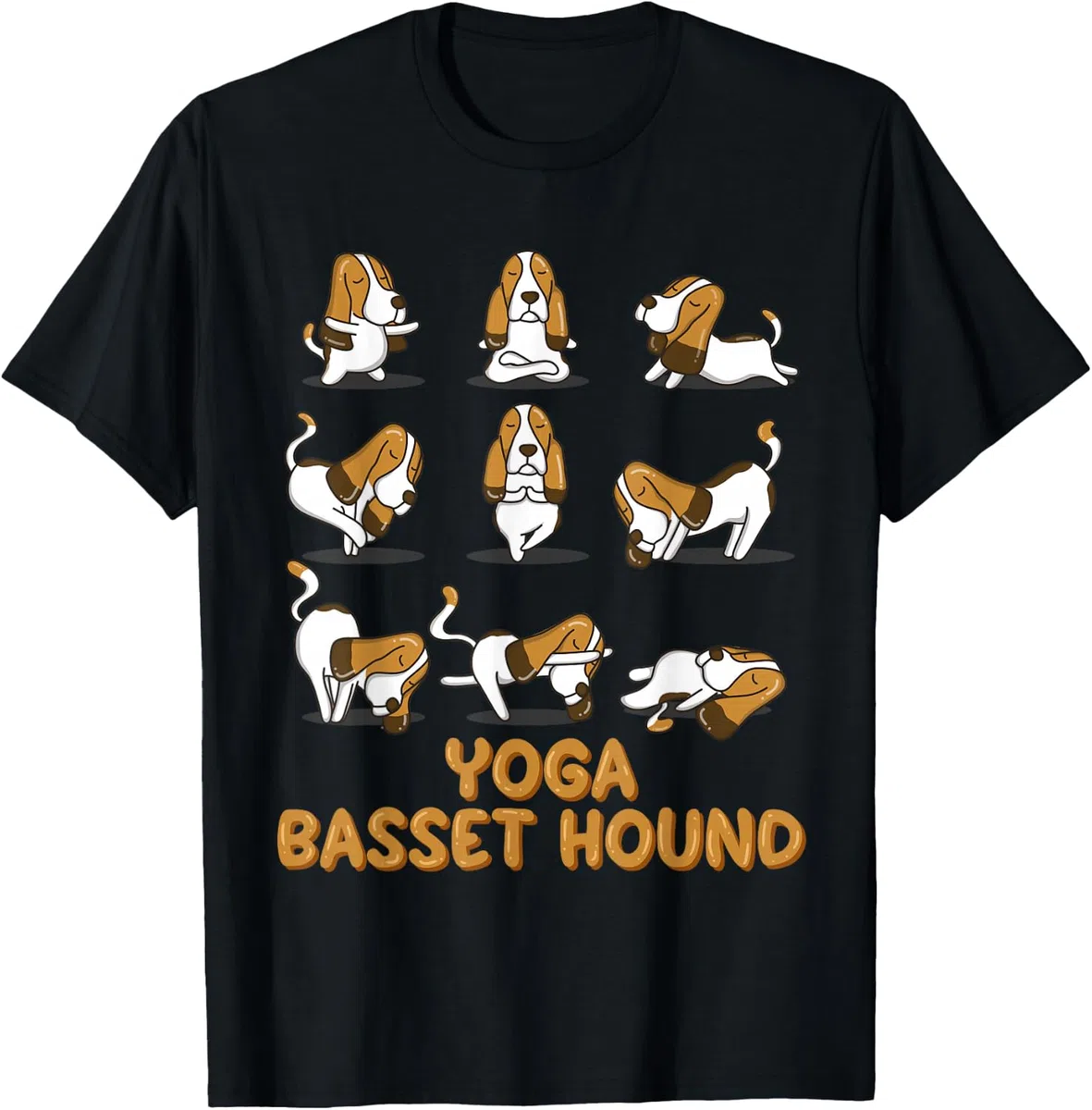 Yoga Basset Hound Pet Dog Meditazione Zen Basset Hound Lover Maglietta