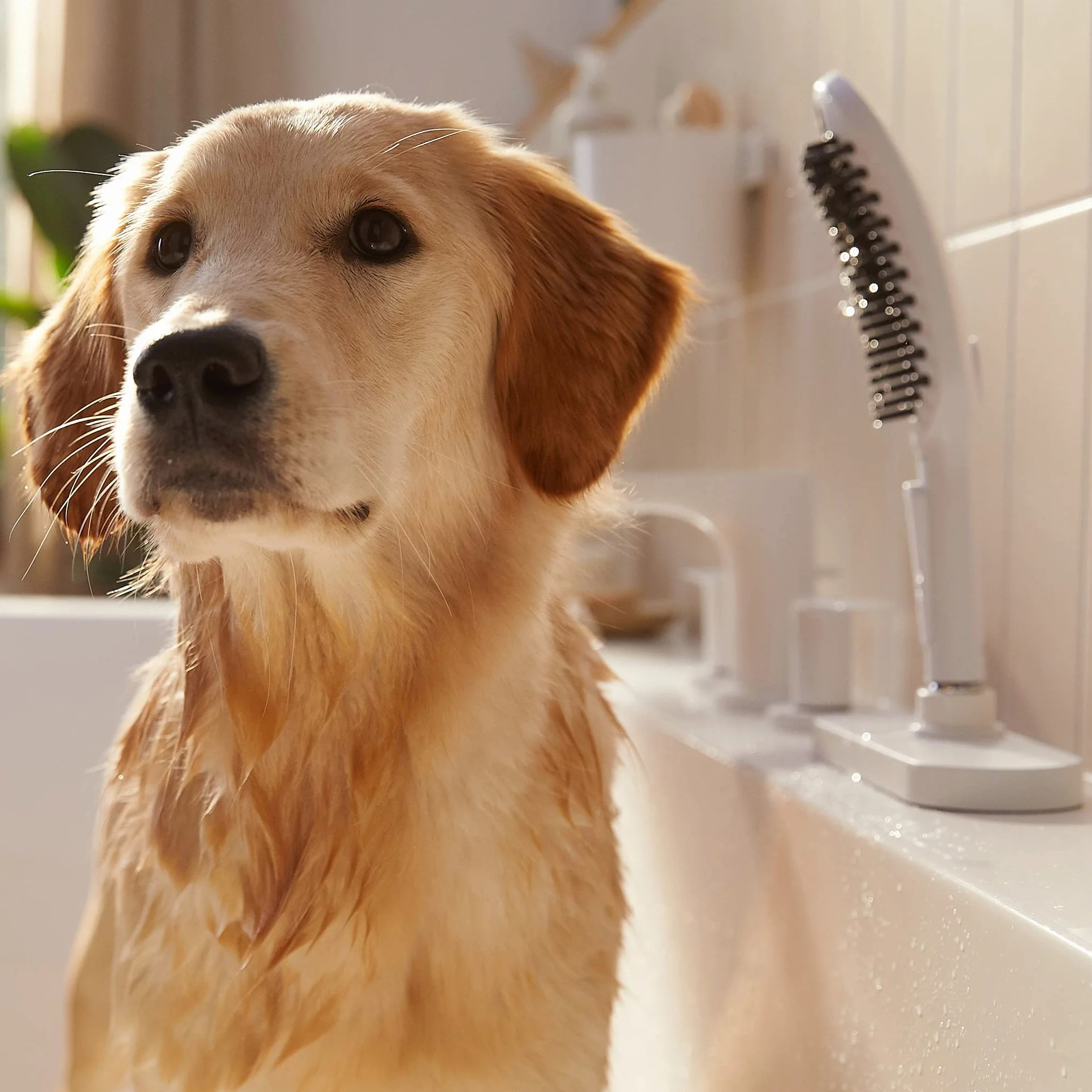Hansgrohe 26640700 Dogshower Doccetta per Cani 150 3 Tipi di Getto con Ugelli Massaggianti, Bianco Opaco