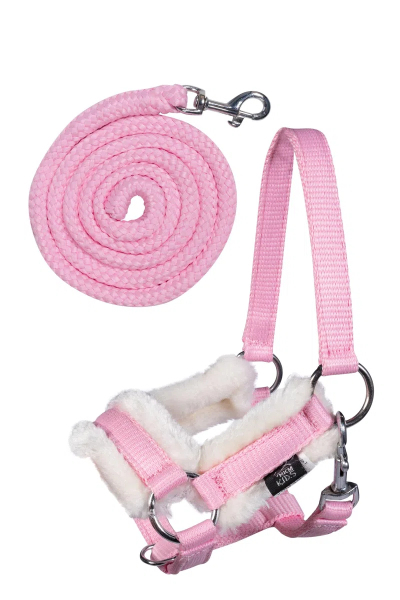 HKM SPORTS EQUIPMENT Hobby Horse - Set di cavezza rosa