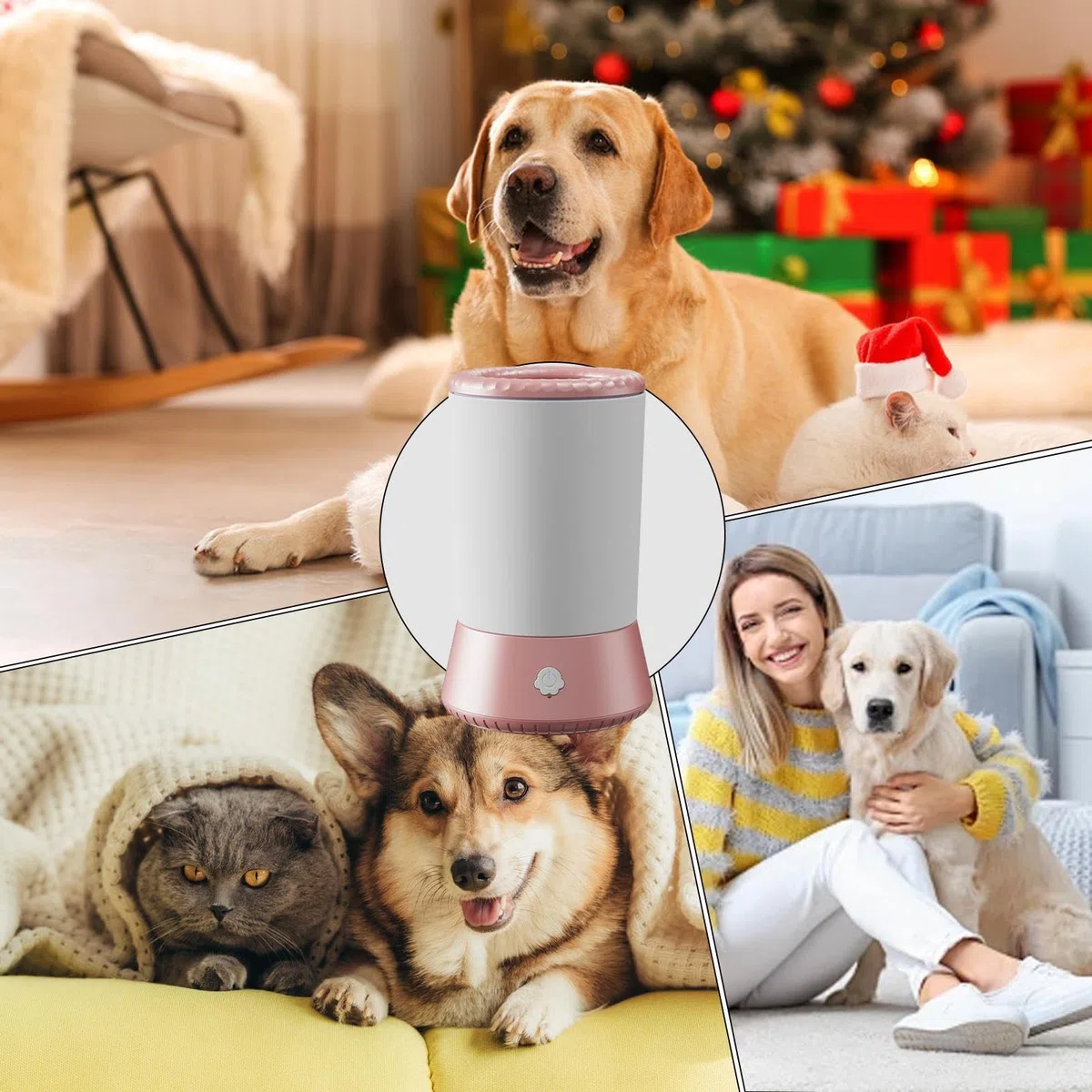 Generico Automatic Dog Paw Cleaner - USB Rechargeable Pet Foot Cleaning Cup | Dog Claw Care Cleaner for Small, Medium, And Large Dogs, Cats, Portable Grooming Tool, Fast Hygiene, Gentle Wash