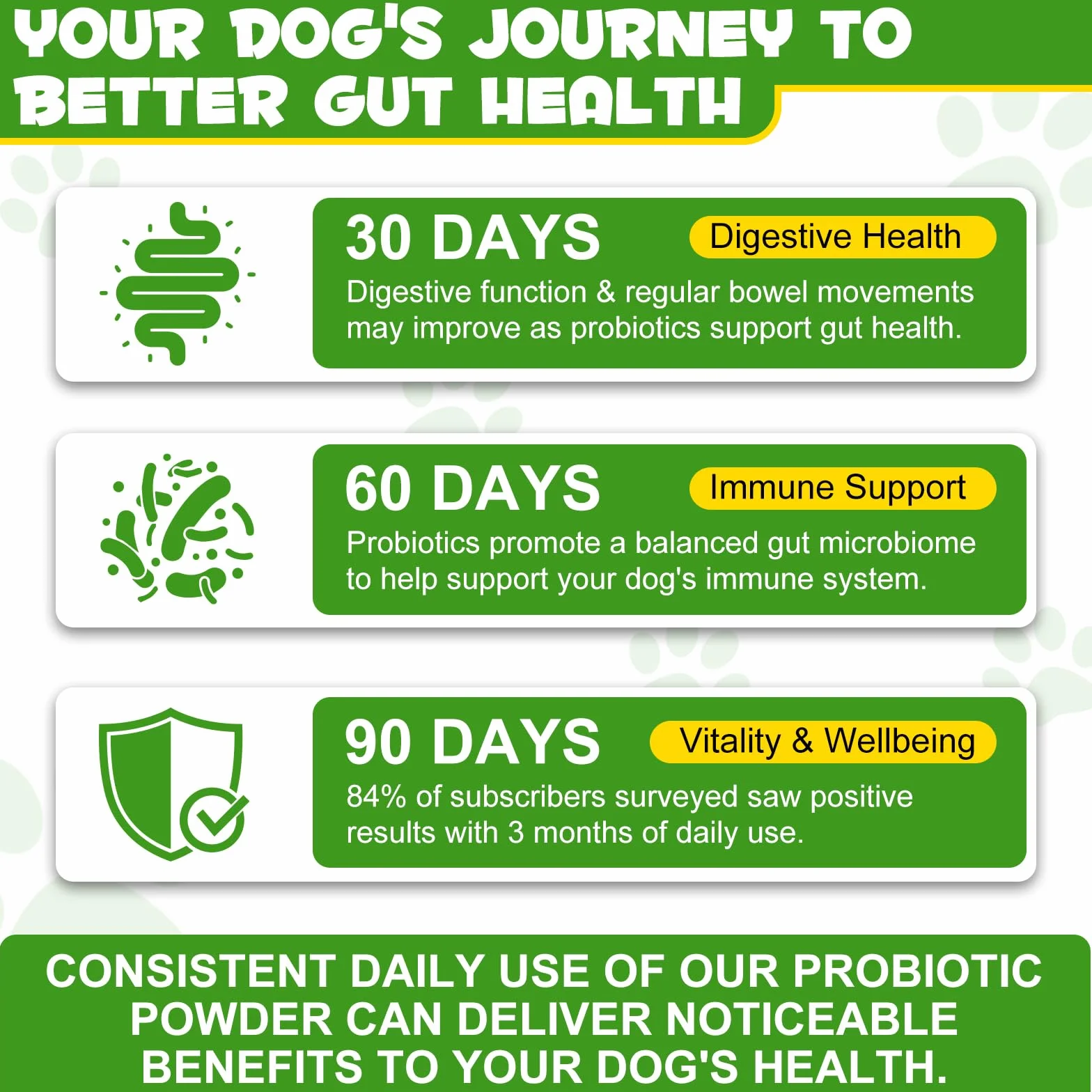 Probiotico In Polvere Per Cani - Ricco Di Prebiotici - 12 Ceppi Di Batteri Benefici, Favorisce Una Digestione Sana, Equilibra La Flora Intestinale, Rafforza Il Sistema Immunitario 120g