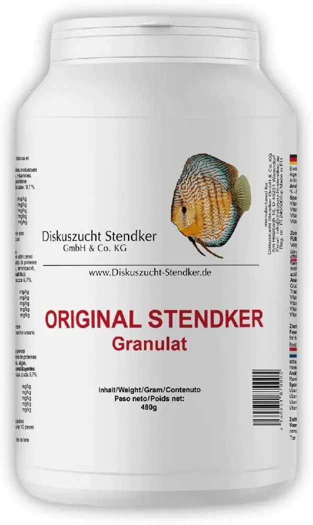 Original Stendker Granulat 480 gr granulato mangime per Discus pesci acquario tropicale