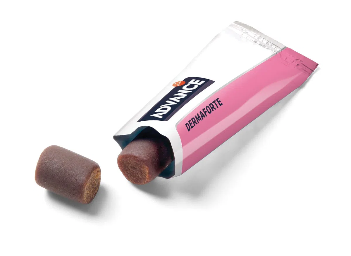 ADVANCE Veterinary Diets DermaForte - Supplemento Nutrizionale per Cani - Confezione 30 unità con 2 Particelle di 5 g - Totale: 150 g