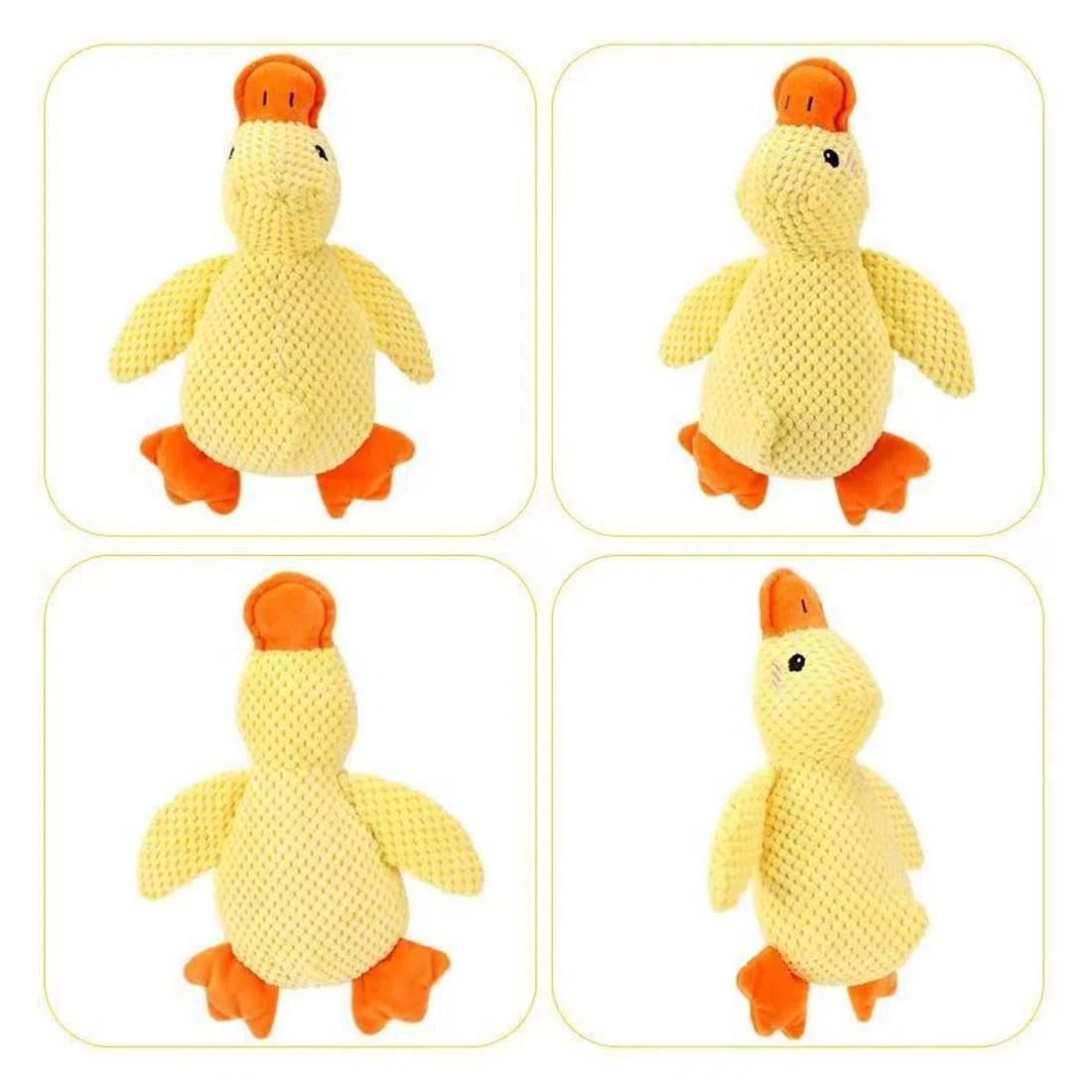 Papera Antistress per Cani - Peluche Indistruttibile per Piccole e Grandi Razze, Gioco Calmante con Design Sicuro per Cani (26 x 23 cm)