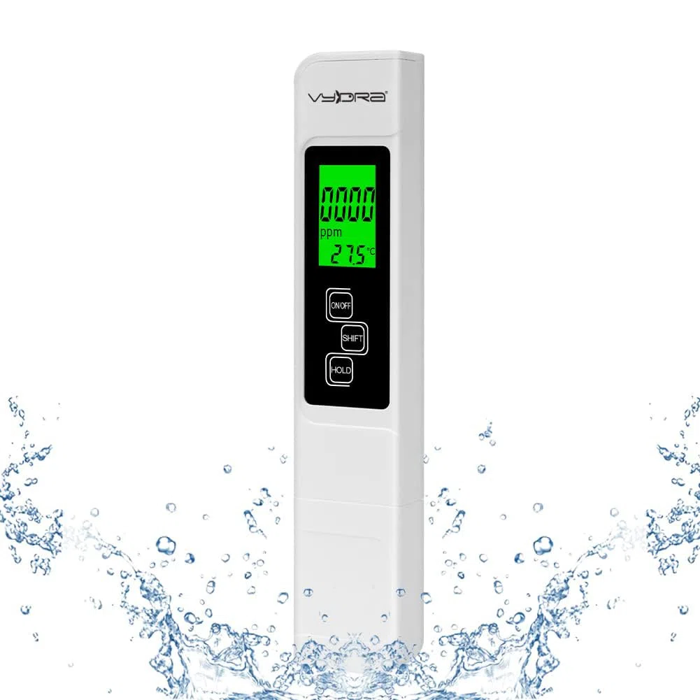 Vydra TDS Vydra Digital Tester per la misurazione della conducibilità dell'Acqua,ATC,con Custodia